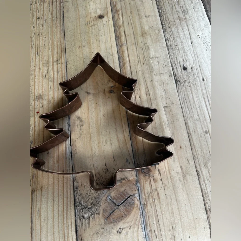 Copper Tree Cookie Cutter - Holiday, Christmas Baking Tool Large! Sturdy!